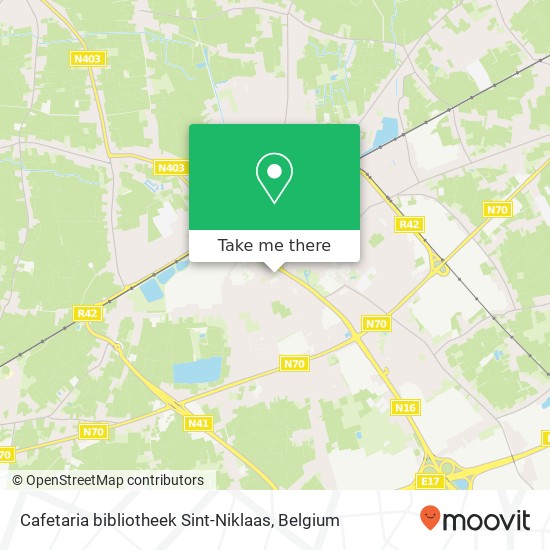 Cafetaria bibliotheek Sint-Niklaas map