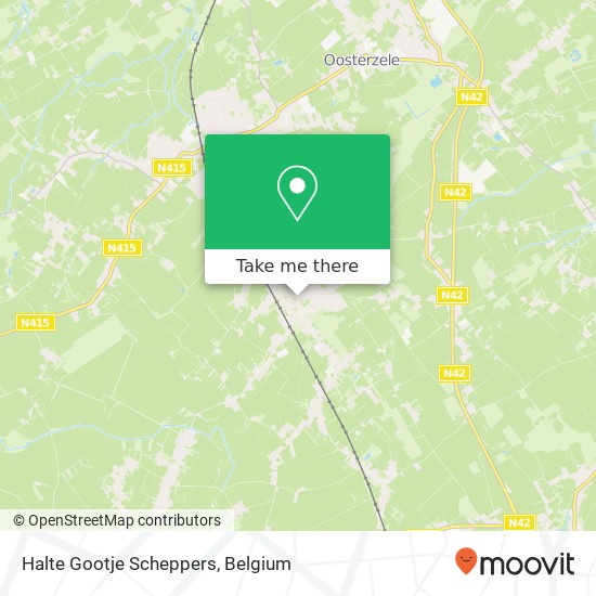 Halte Gootje Scheppers map