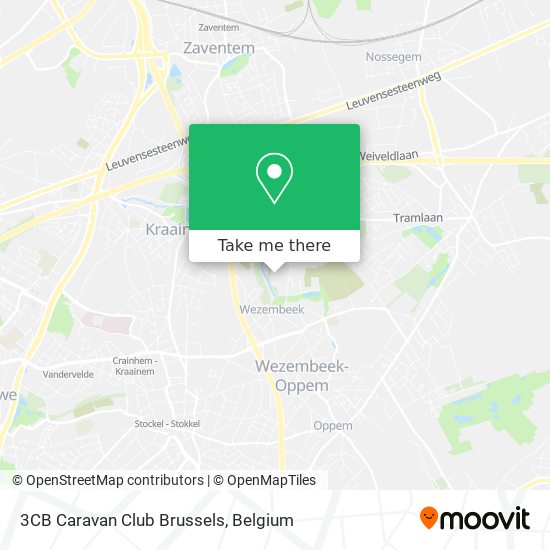 3CB Caravan Club Brussels map