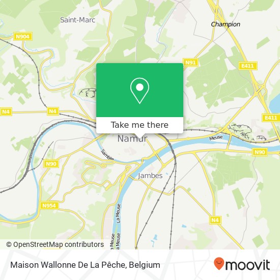 Maison Wallonne De La Pêche map