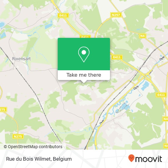 Rue du Bois Wilmet map