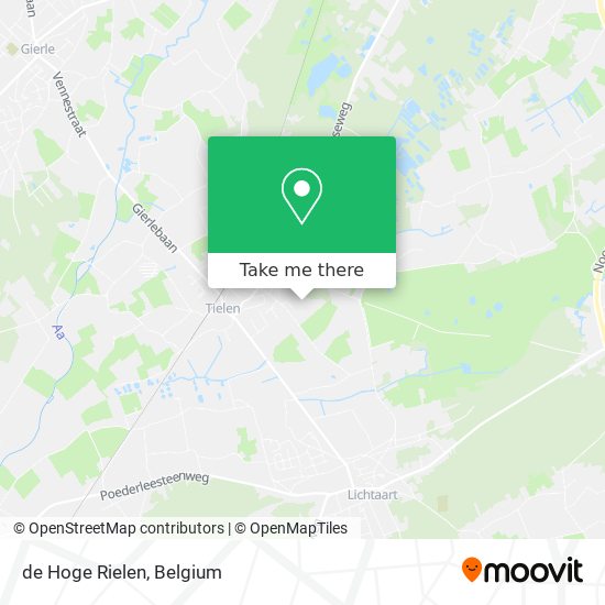 de Hoge Rielen map