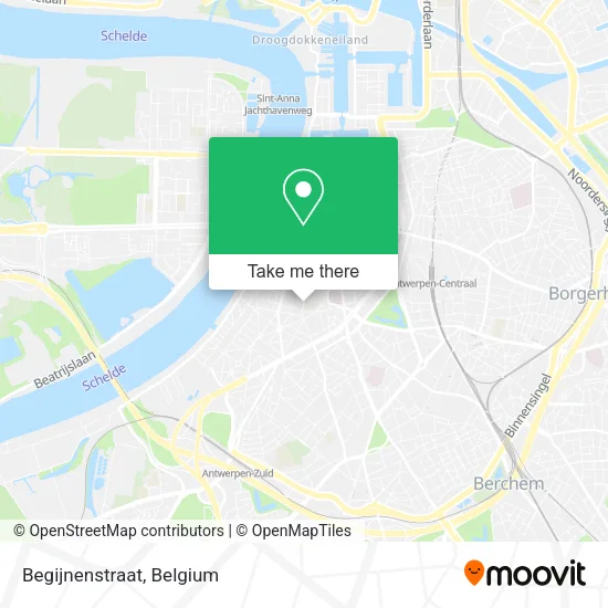 Begijnenstraat map