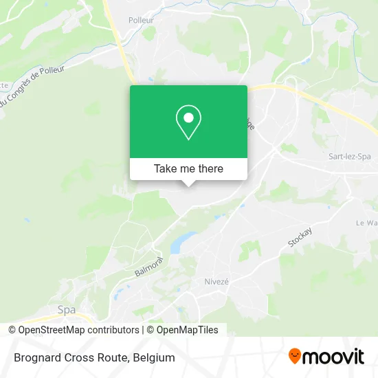 Brognard Cross Route map