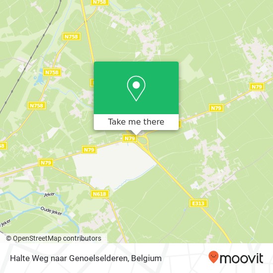 Halte Weg naar Genoelselderen map