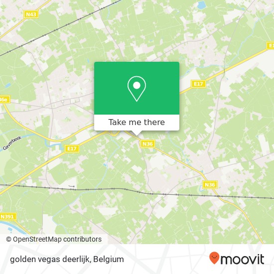 golden vegas deerlijk map