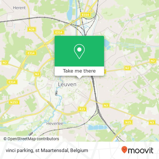 vinci parking, st Maartensdal map