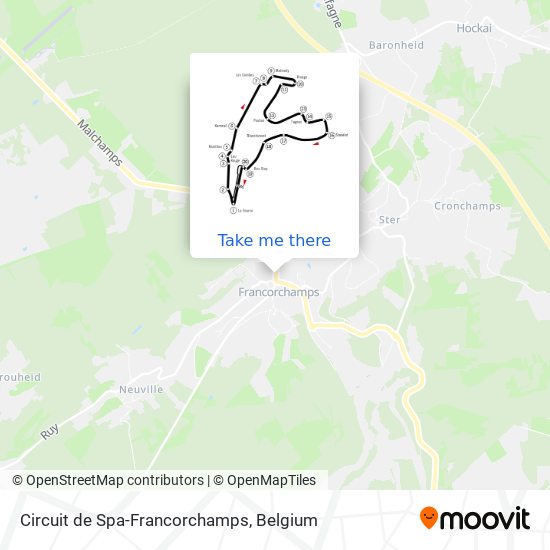 Circuit de Spa-Francorchamps map