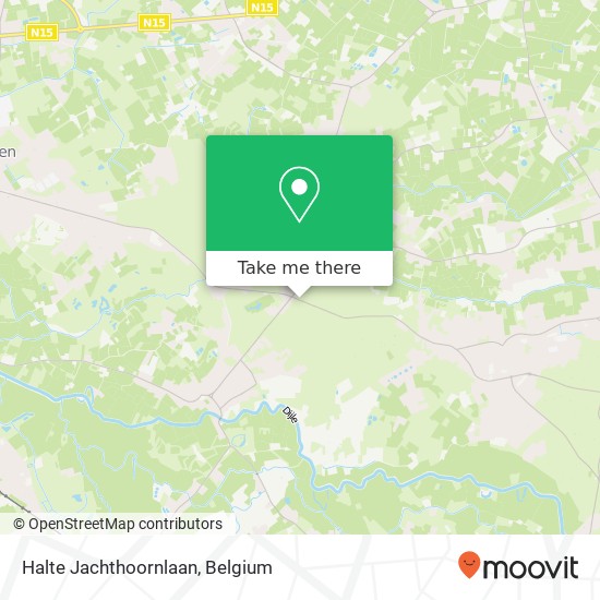 Halte Jachthoornlaan map