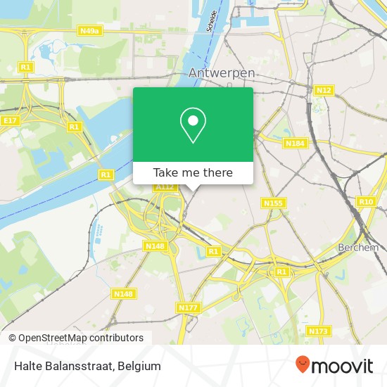 Halte Balansstraat map