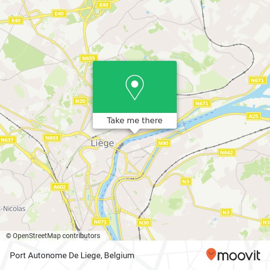 Port Autonome De Liege map