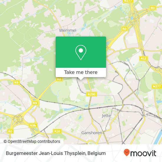 Burgemeester Jean-Louis Thysplein map