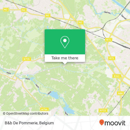 B&b De Pommerie map