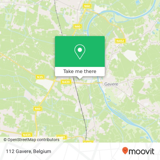 112 Gavere map