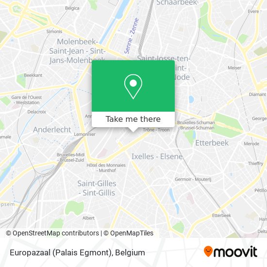 Europazaal (Palais Egmont) map