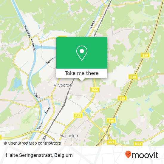 Halte Seringenstraat map