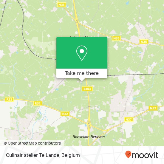 Culinair atelier Te Lande map