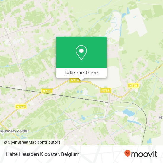 Halte Heusden Klooster map