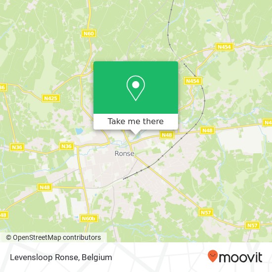 Levensloop Ronse map