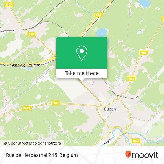 Rue de Herbesthal 245 map