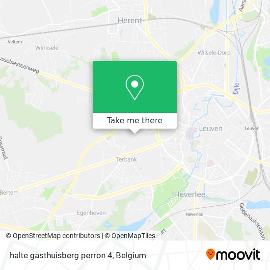 halte gasthuisberg perron 4 map