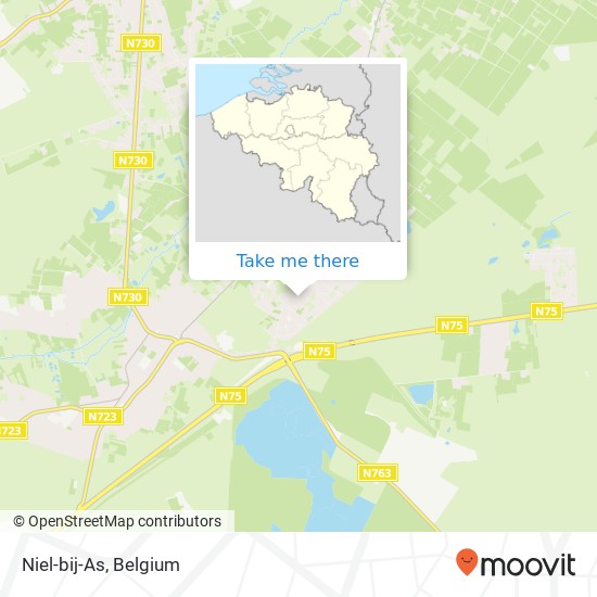 Niel-bij-As map