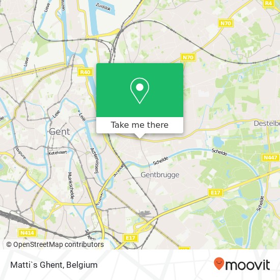 Matti`s Ghent map