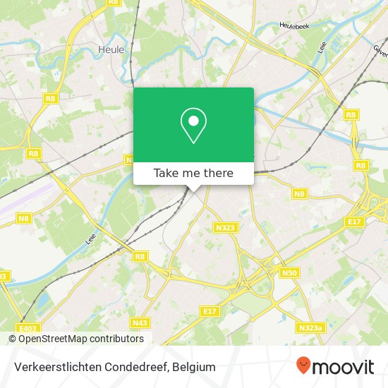 Verkeerstlichten Condedreef map