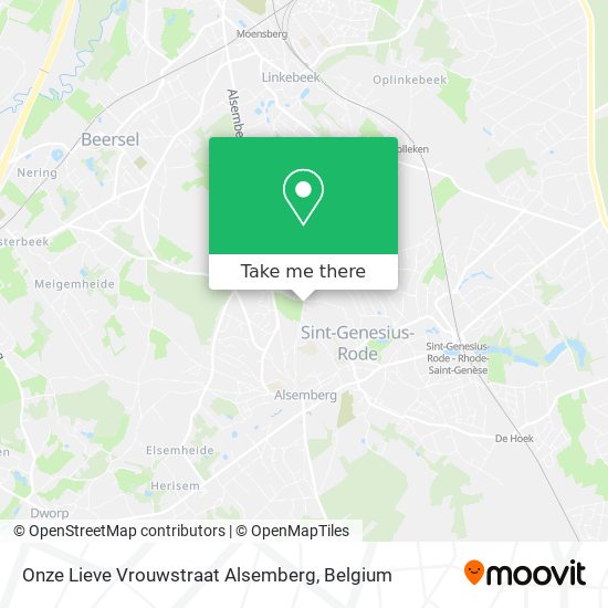 Onze Lieve Vrouwstraat Alsemberg plan