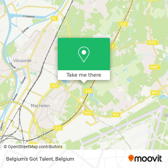 Belgium's Got Talent map
