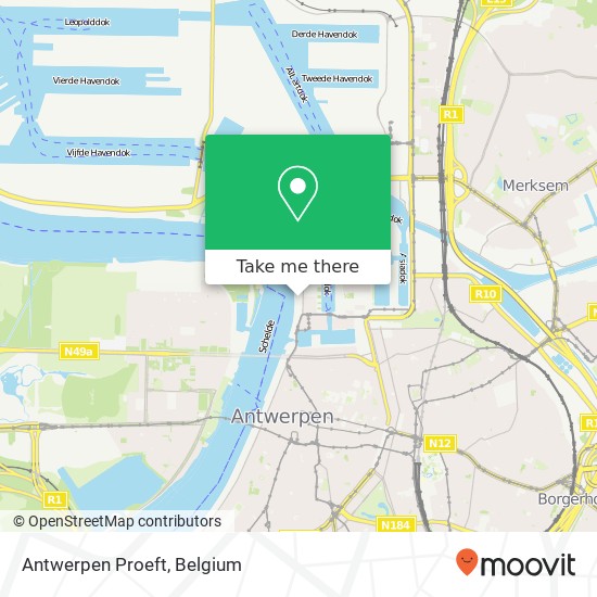 Antwerpen Proeft map