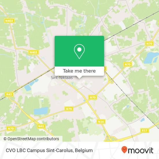 CVO LBC Campus Sint-Carolus plan