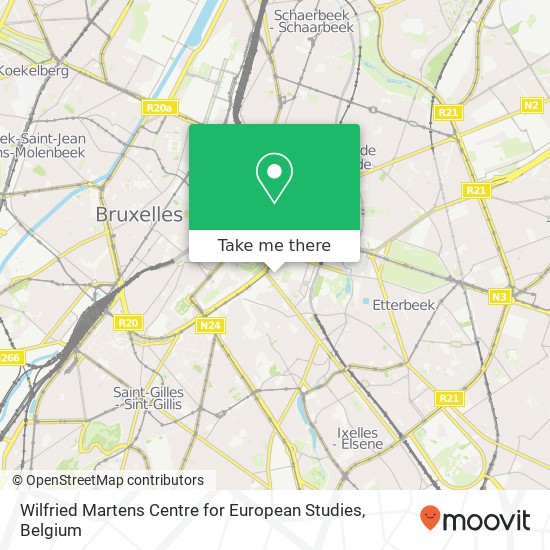 Wilfried Martens Centre for European Studies map