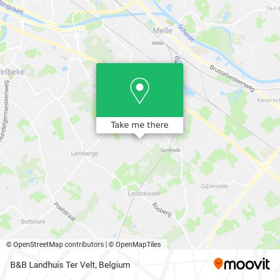 B&B Landhuis Ter Velt plan