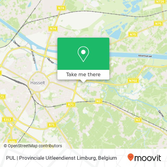 PUL | Provinciale Uitleendienst Limburg map