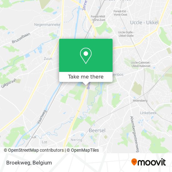 Broekweg map