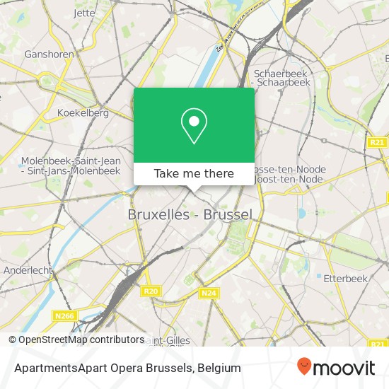 ApartmentsApart Opera Brussels plan