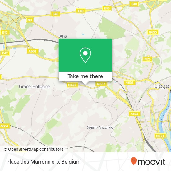 Place des Marronniers map