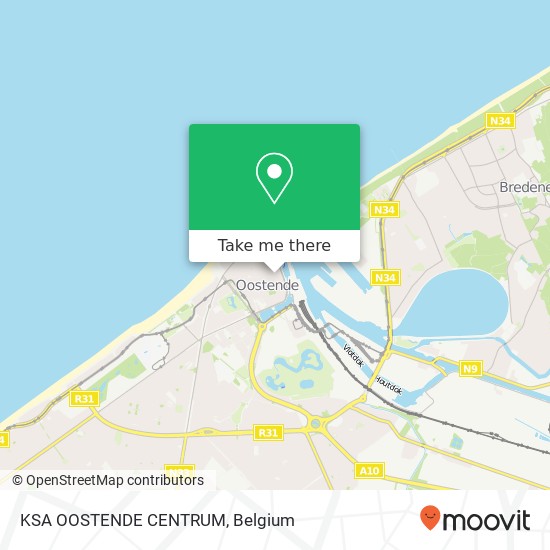 KSA OOSTENDE CENTRUM map