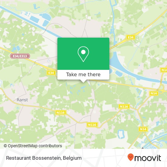 Restaurant Bossenstein map