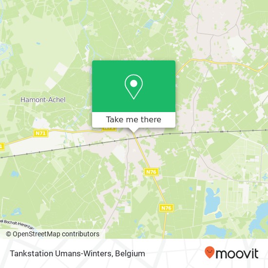 Tankstation Umans-Winters map