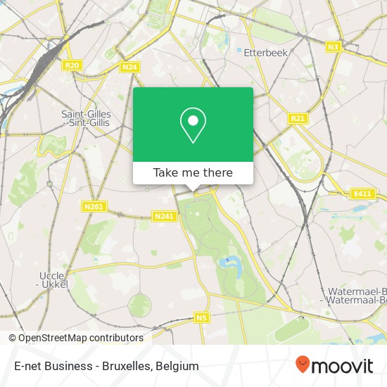 E-net Business - Bruxelles map