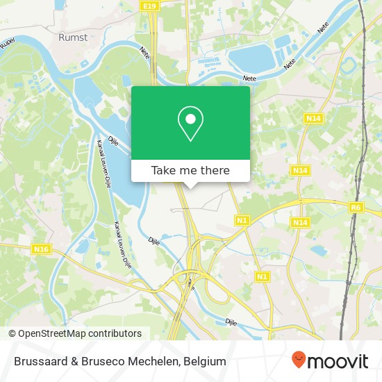 Brussaard & Bruseco Mechelen map