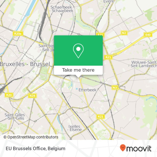 EU Brussels Office map