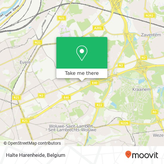 Halte Harenheide map