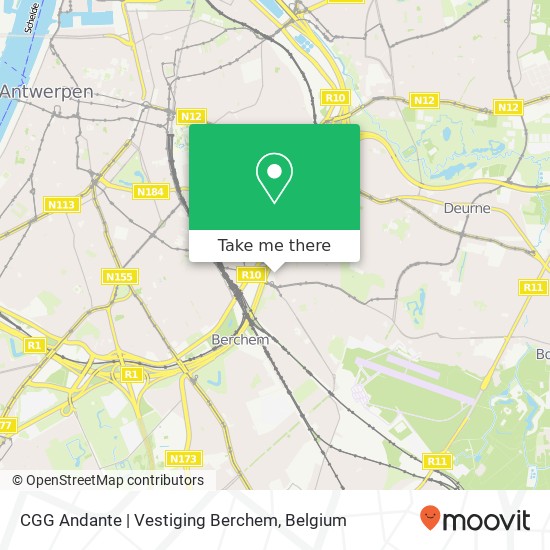 CGG Andante | Vestiging Berchem map