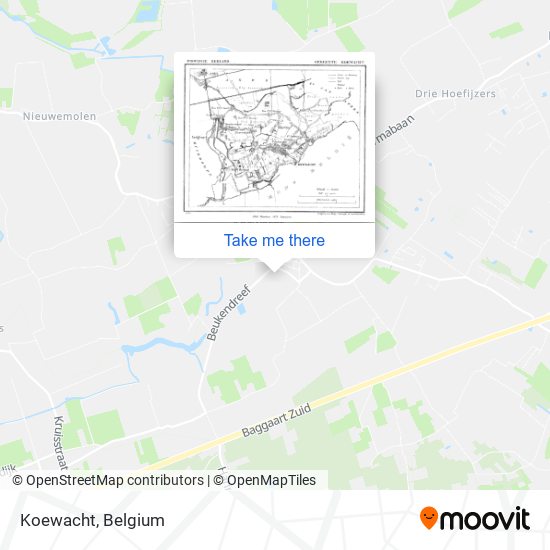 Koewacht map