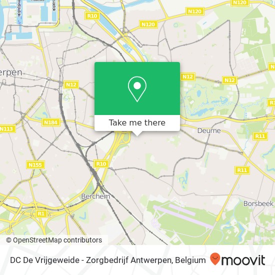 DC De Vrijgeweide - Zorgbedrijf Antwerpen plan
