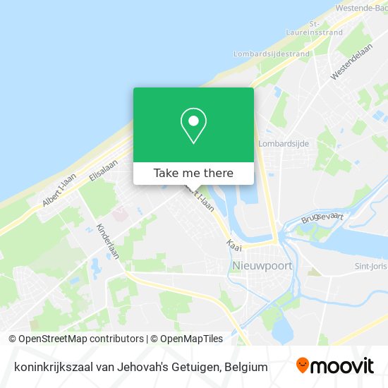 koninkrijkszaal van Jehovah's Getuigen map