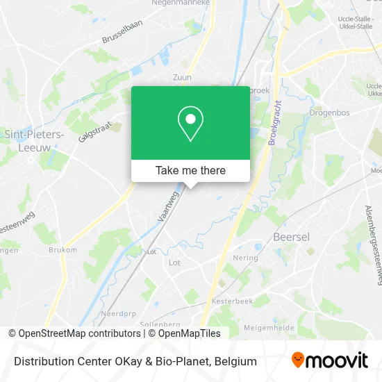 Distribution Center OKay & Bio-Planet map